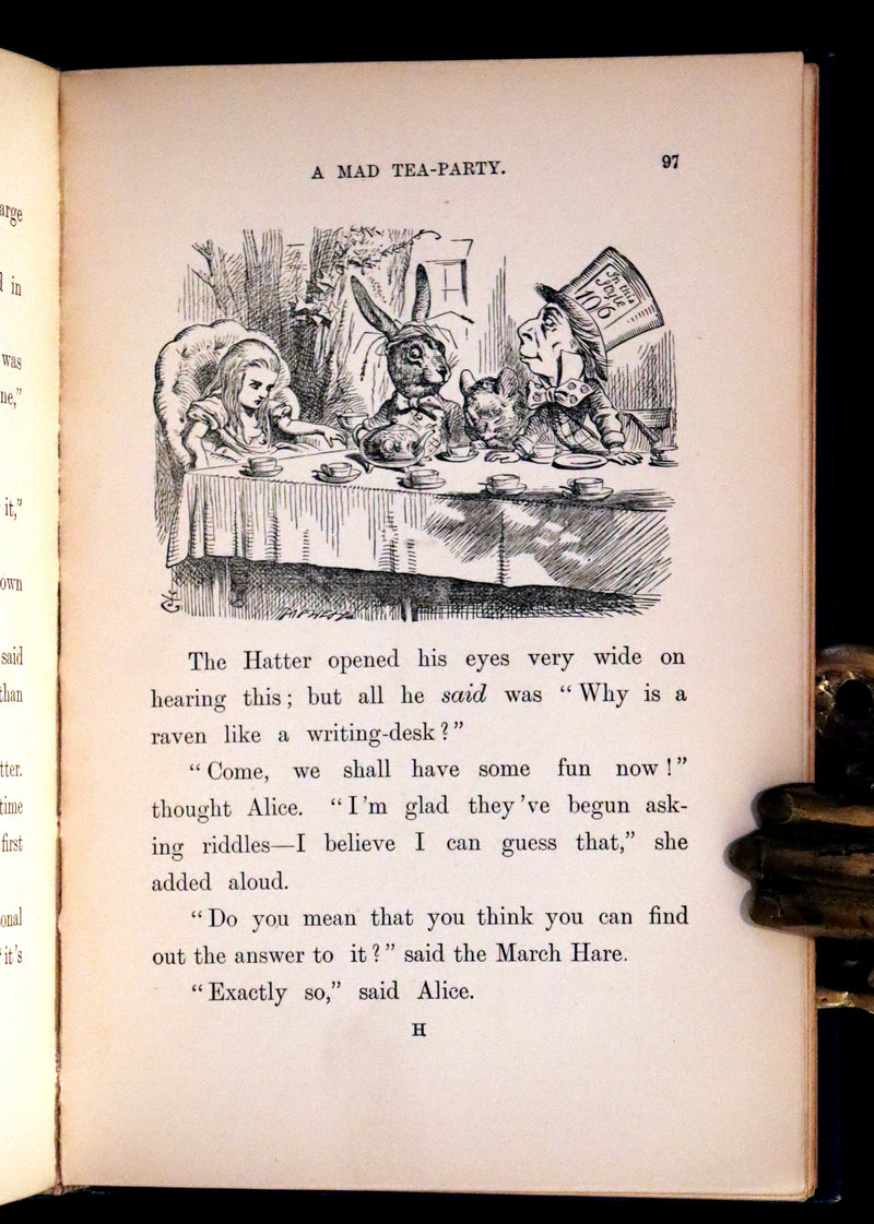 1899 Rare Edition in Blue - Alice's Adventures in Wonderland by Lewis Carroll.
