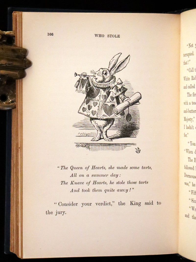 1899 Rare Edition in Blue - Alice's Adventures in Wonderland by Lewis Carroll.