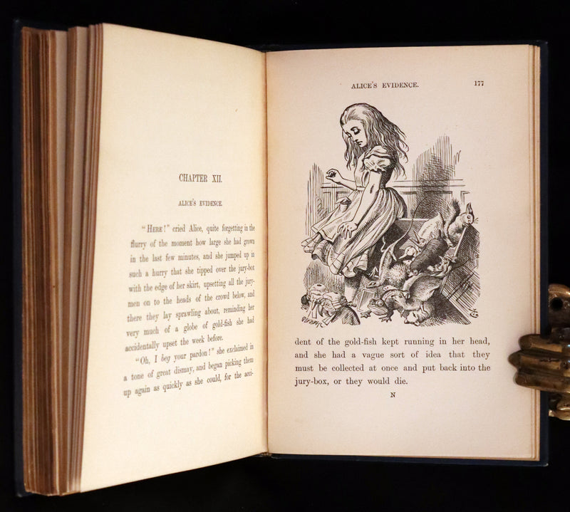 1899 Rare Edition in Blue - Alice's Adventures in Wonderland by Lewis Carroll.