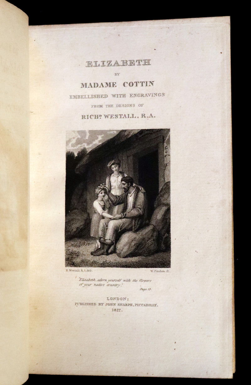 1822 Rare Edition - Elizabeth, or, The Exiles Of Siberia. A Tale, Founded on Facts by Madame Cottin.