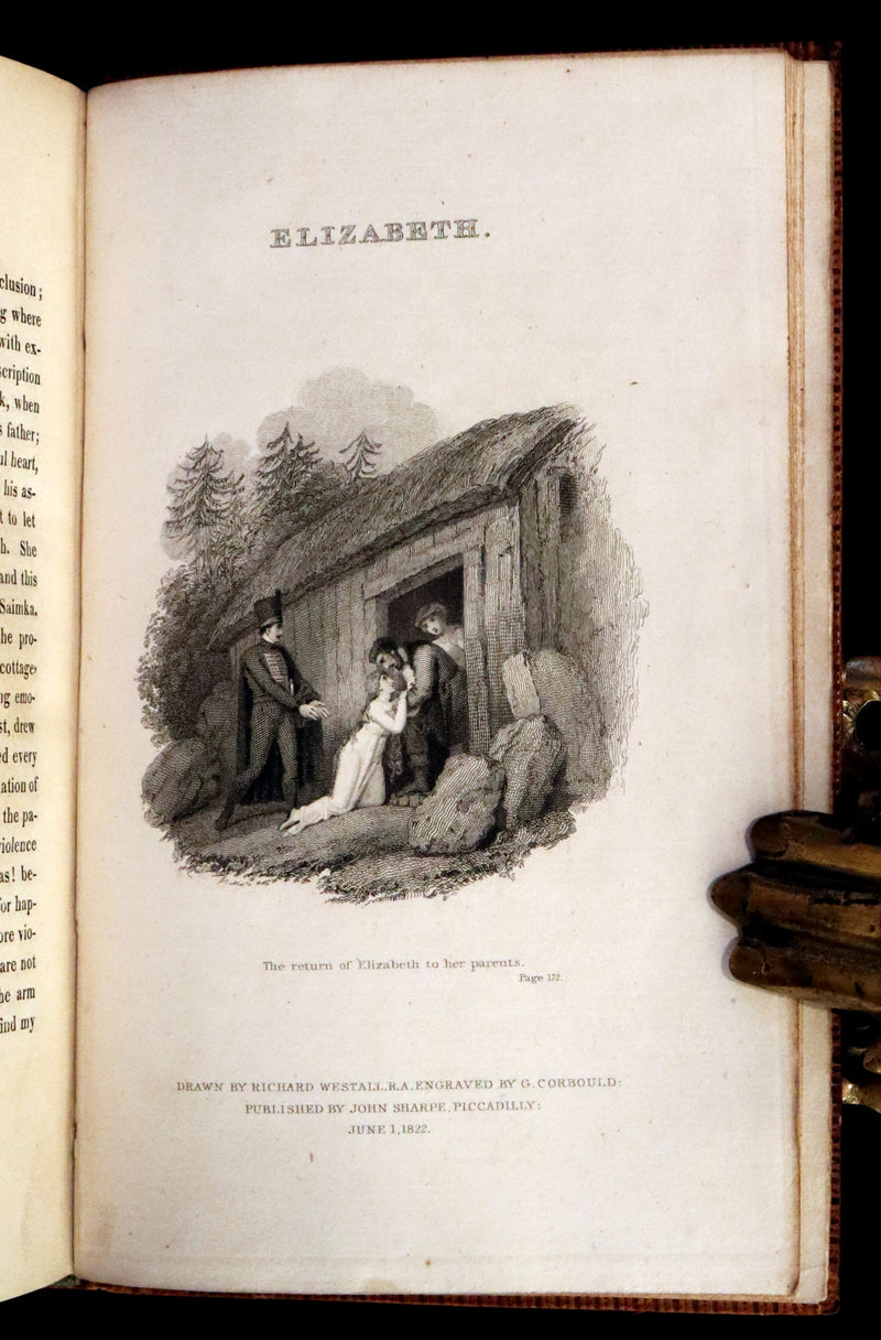 1822 Rare Edition - Elizabeth, or, The Exiles Of Siberia. A Tale, Founded on Facts by Madame Cottin.
