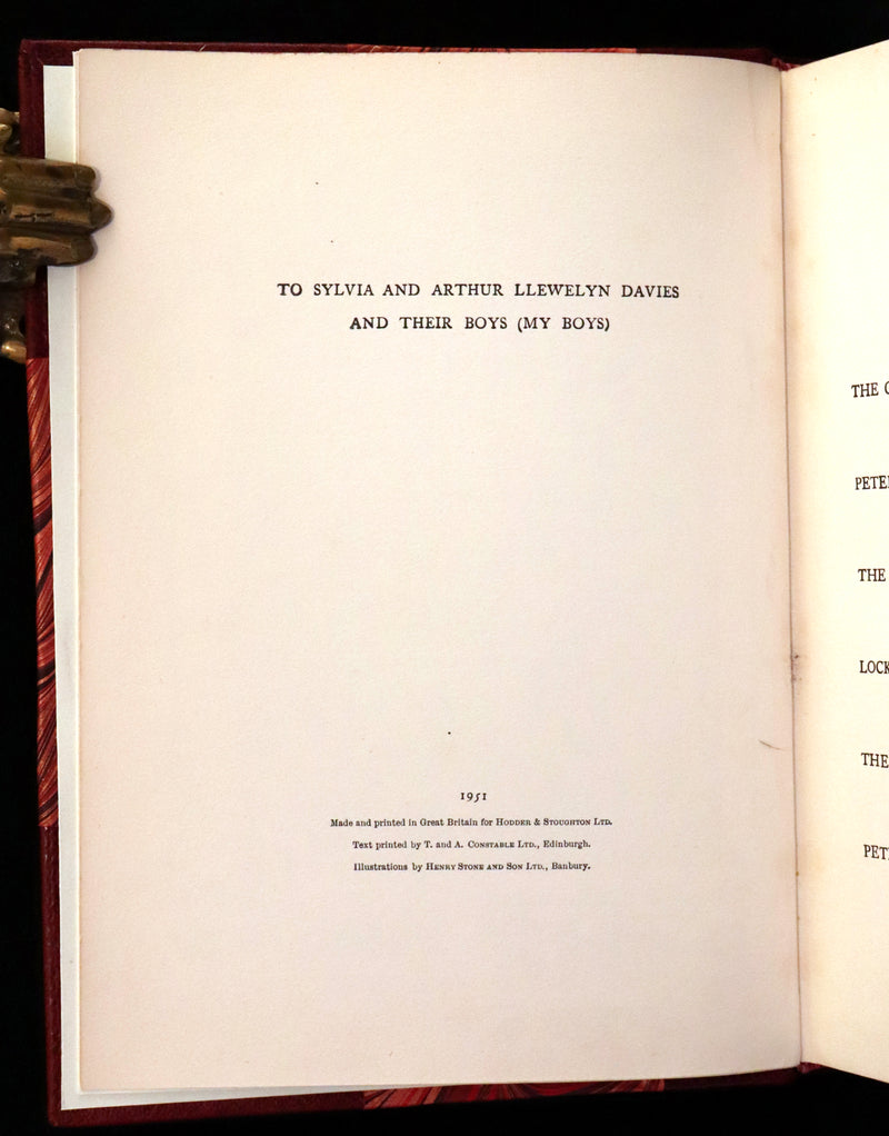 1951 Rare Book - Peter Pan in Kensington Gardens illustrated by Arthur Rackham.
