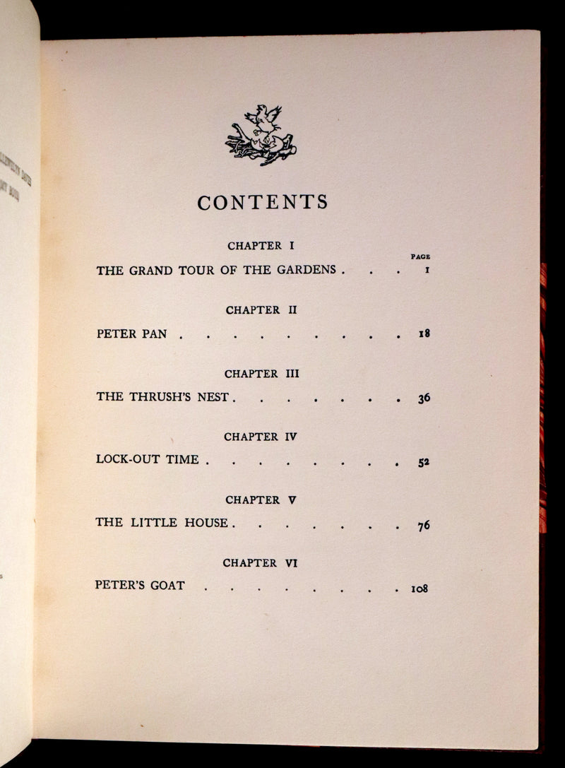1951 Rare Book - Peter Pan in Kensington Gardens illustrated by Arthur Rackham.