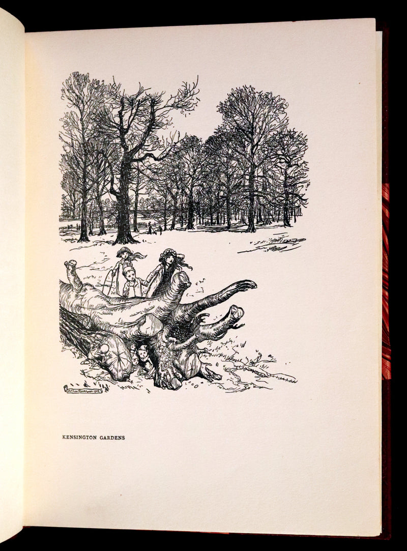 1951 Rare Book - Peter Pan in Kensington Gardens illustrated by Arthur Rackham.