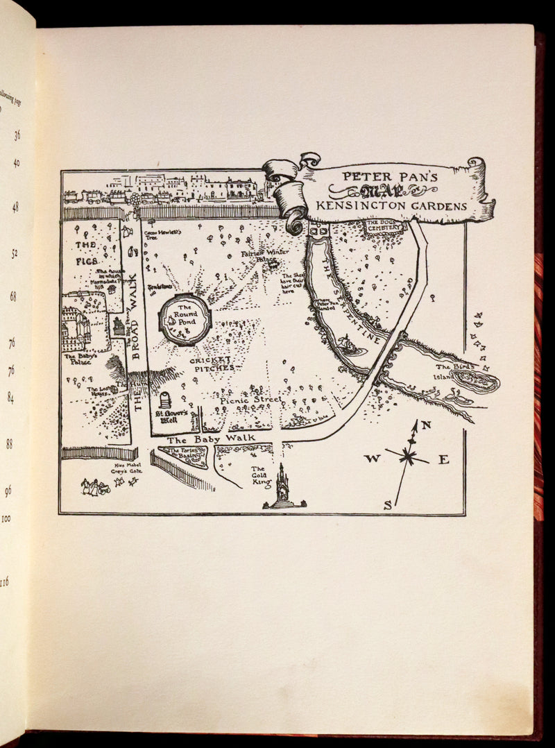 1951 Rare Book - Peter Pan in Kensington Gardens illustrated by Arthur Rackham.