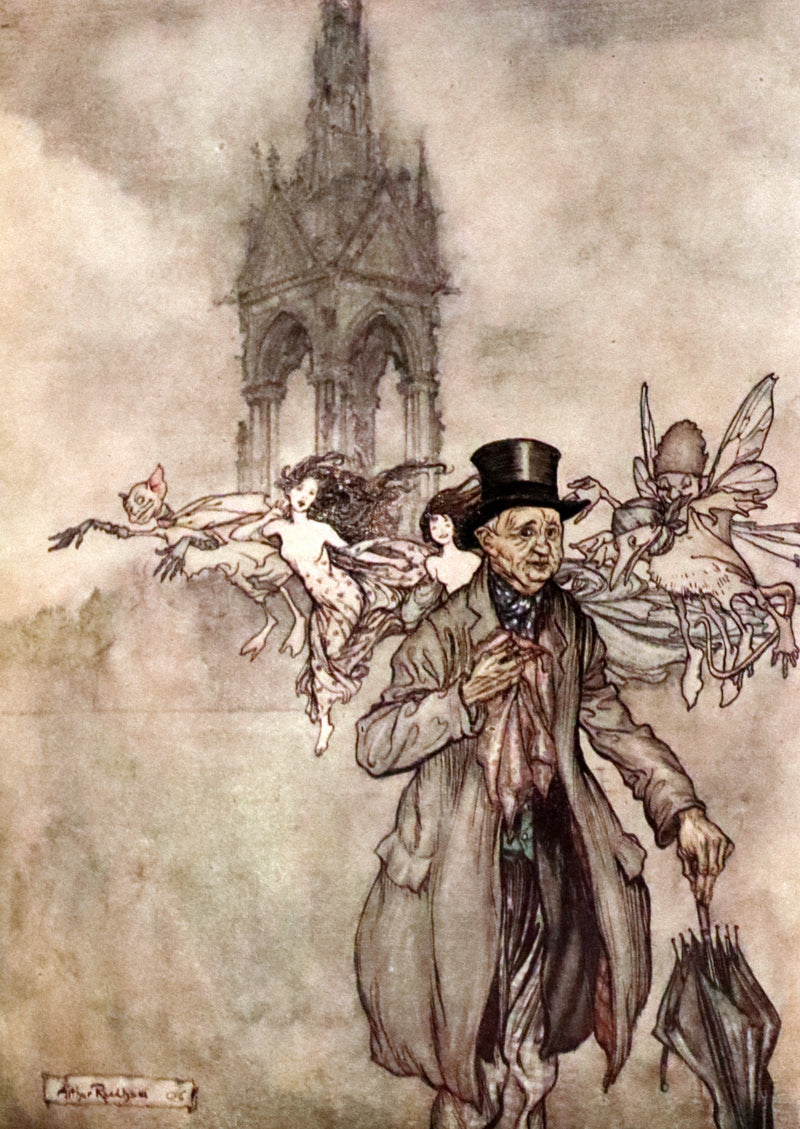 1951 Rare Book - Peter Pan in Kensington Gardens illustrated by Arthur Rackham.