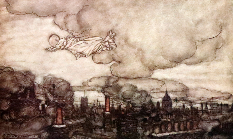 1951 Rare Book - Peter Pan in Kensington Gardens illustrated by Arthur Rackham.