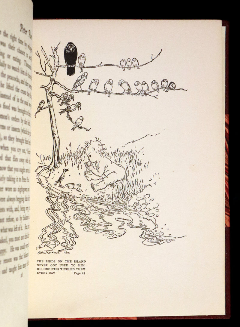 1951 Rare Book - Peter Pan in Kensington Gardens illustrated by Arthur Rackham.