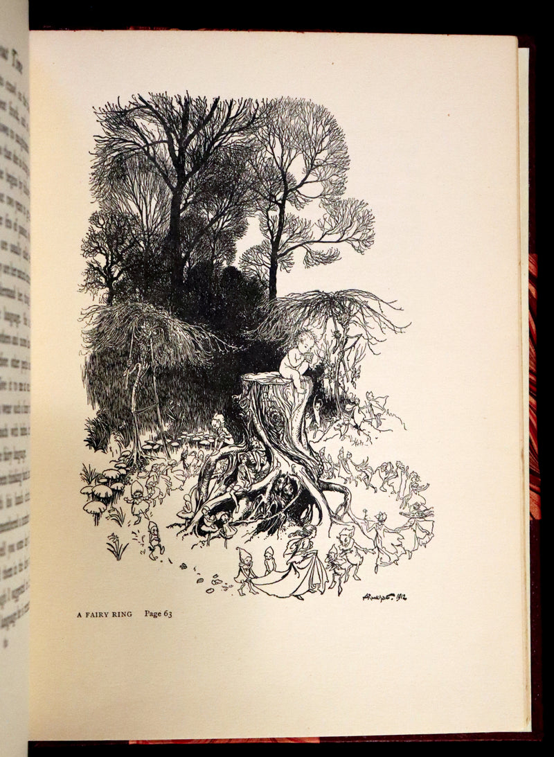 1951 Rare Book - Peter Pan in Kensington Gardens illustrated by Arthur Rackham.