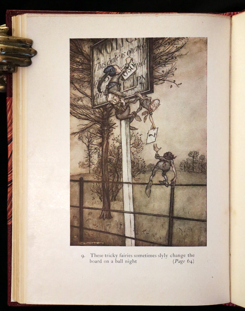 1951 Rare Book - Peter Pan in Kensington Gardens illustrated by Arthur Rackham.