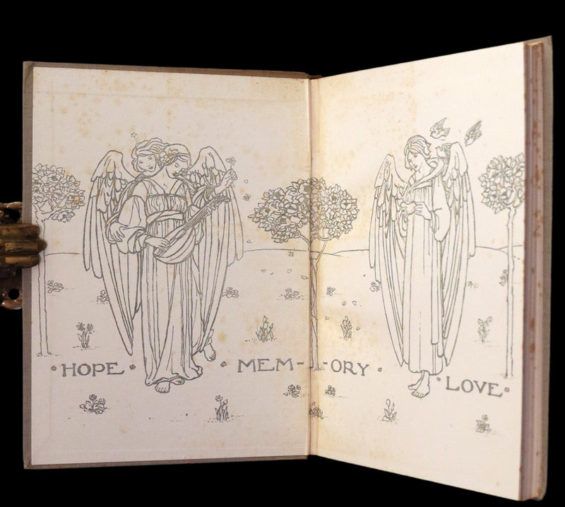 1923 Rare First Edition - Shorter Poems by Christina Rossetti Illustrated by Pre-Raphaelite Florence Harrison.