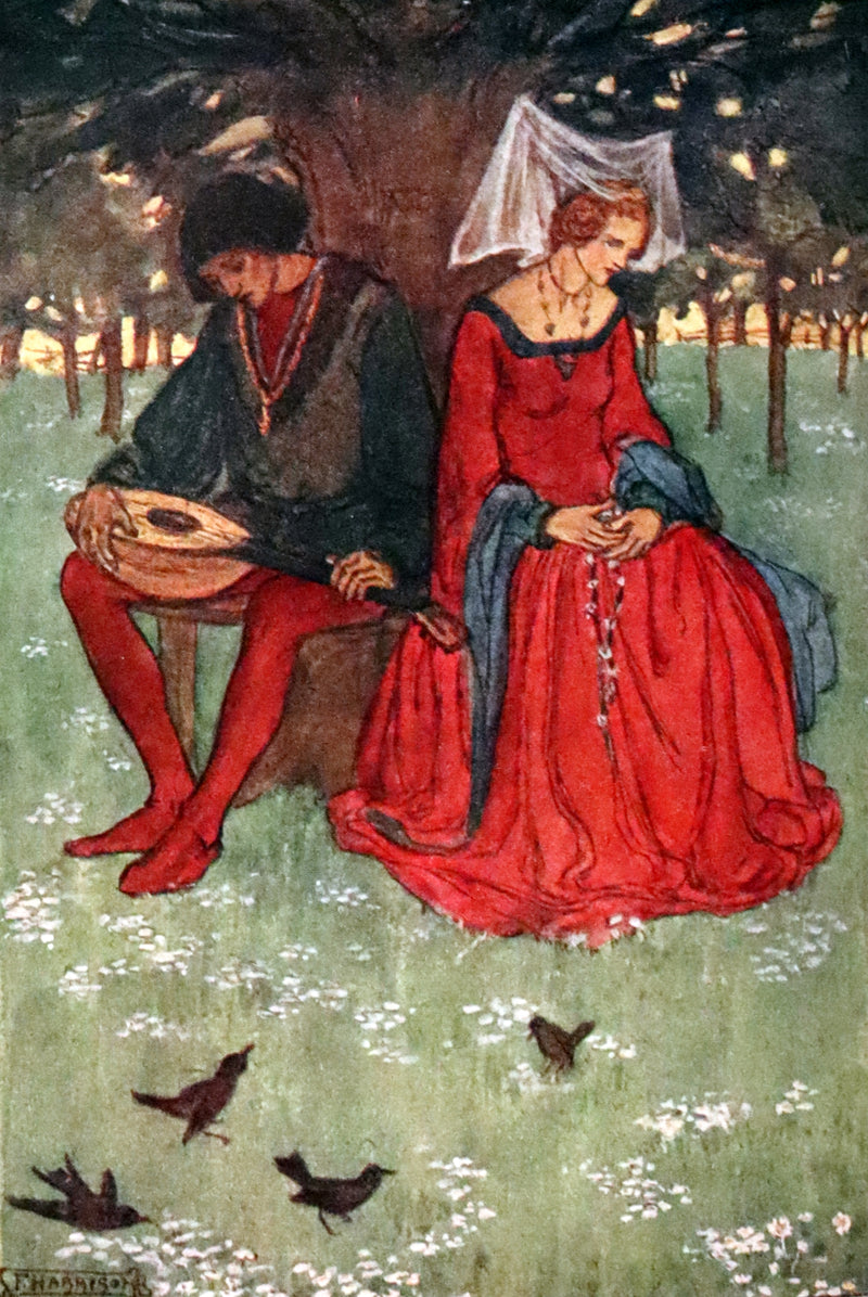 1923 Rare First Edition - Shorter Poems by Christina Rossetti Illustrated by Pre-Raphaelite Florence Harrison.