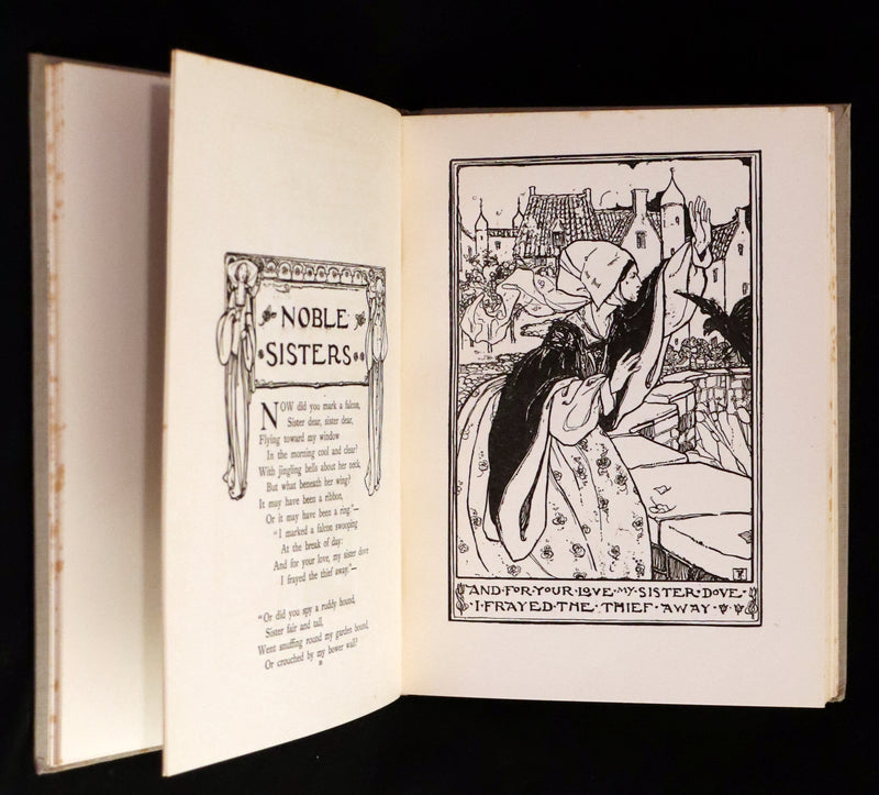 1923 Rare First Edition - Shorter Poems by Christina Rossetti Illustrated by Pre-Raphaelite Florence Harrison.