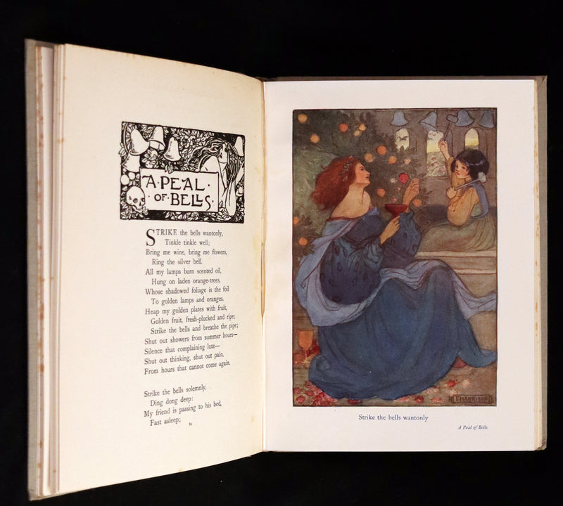 1923 Rare First Edition - Shorter Poems by Christina Rossetti Illustrated by Pre-Raphaelite Florence Harrison.