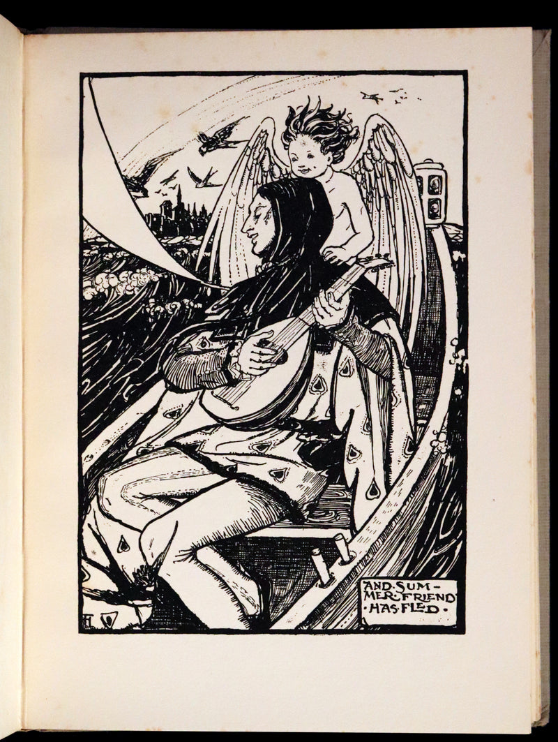 1923 Rare First Edition - Shorter Poems by Christina Rossetti Illustrated by Pre-Raphaelite Florence Harrison.