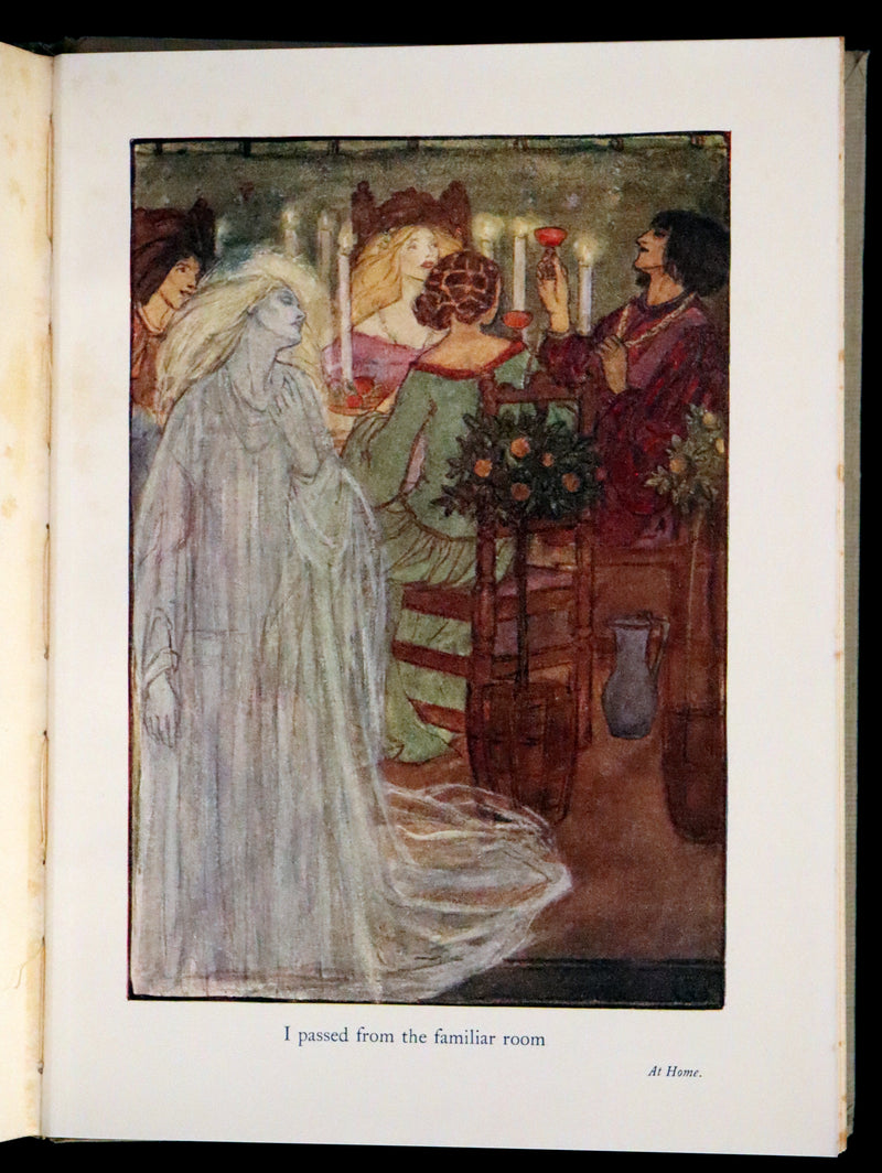 1923 Rare First Edition - Shorter Poems by Christina Rossetti Illustrated by Pre-Raphaelite Florence Harrison.