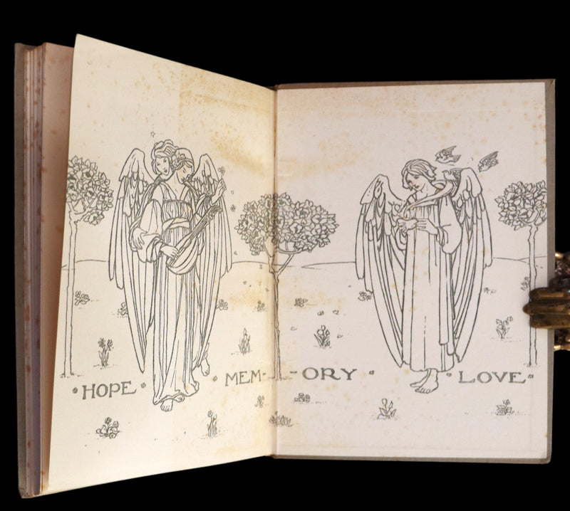 1923 Rare First Edition - Shorter Poems by Christina Rossetti Illustrated by Pre-Raphaelite Florence Harrison.