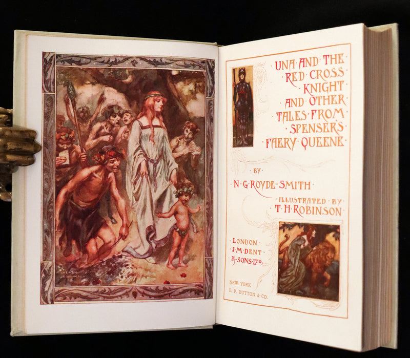 1920 Rare Book ~ Una and the Red Cross Knight from Spenser's Faery Queene.