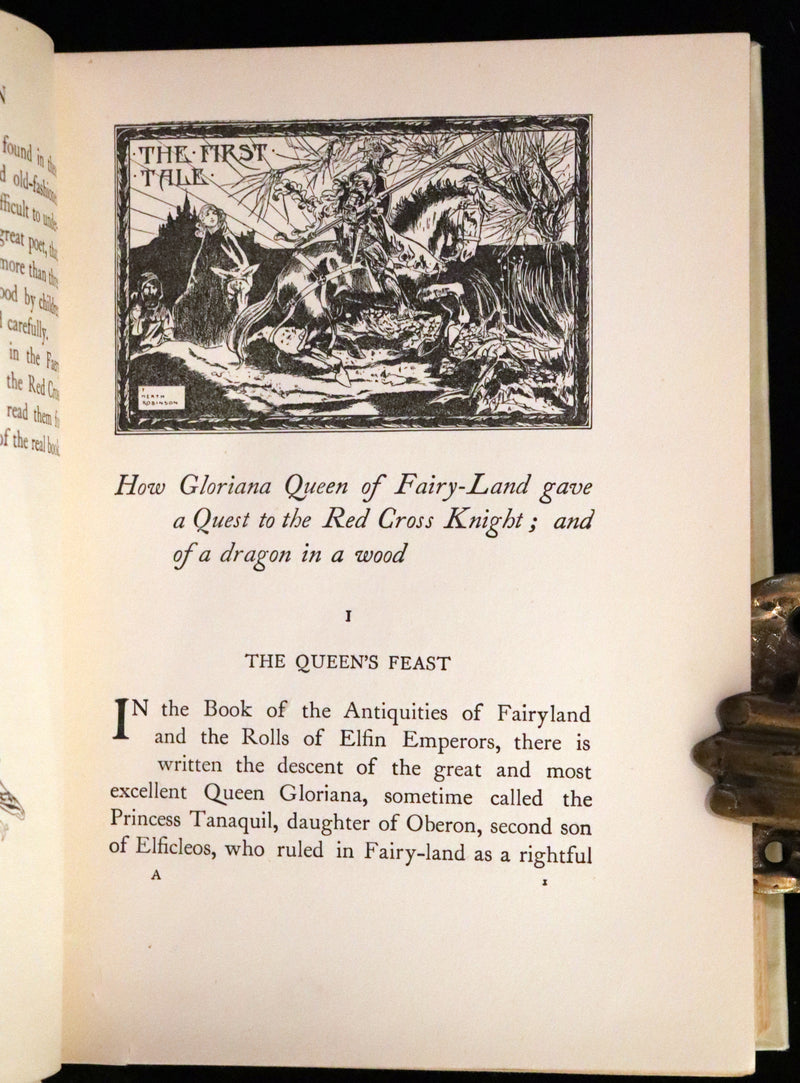 1920 Rare Book ~ Una and the Red Cross Knight from Spenser's Faery Queene.
