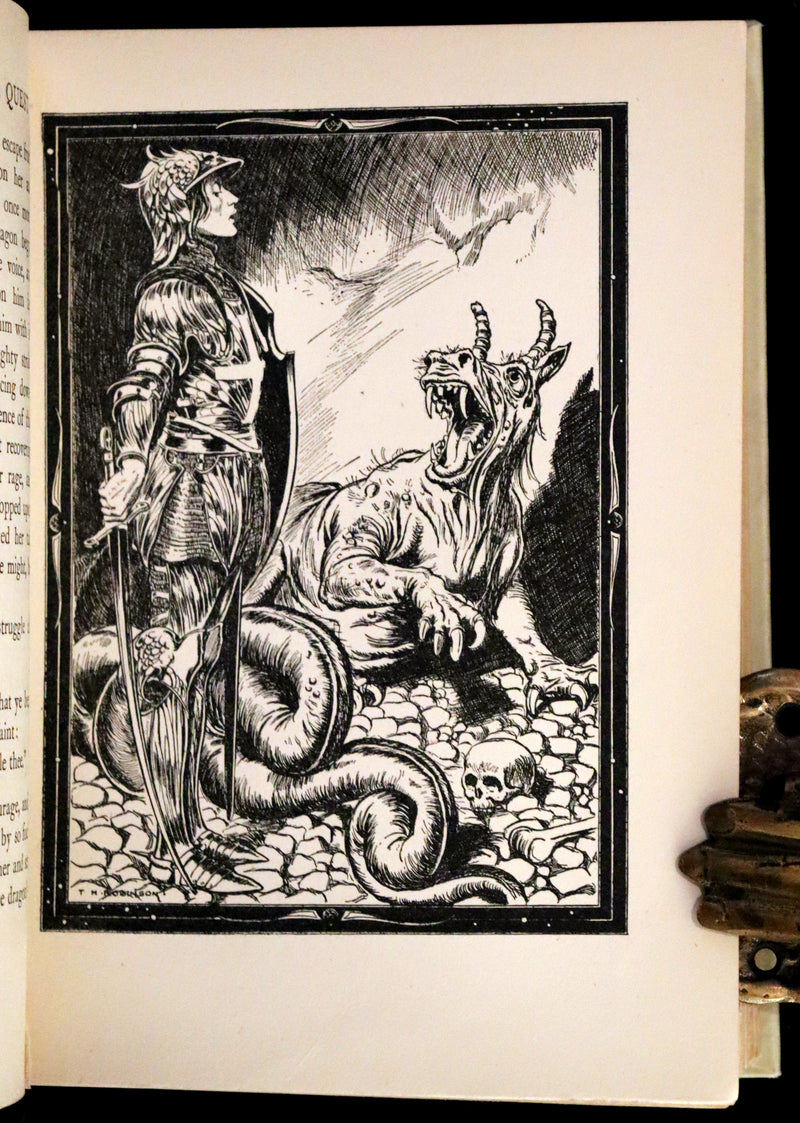 1920 Rare Book ~ Una and the Red Cross Knight from Spenser's Faery Queene.