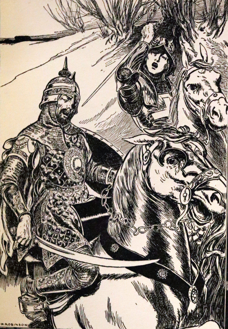 1920 Rare Book ~ Una and the Red Cross Knight from Spenser's Faery Queene.