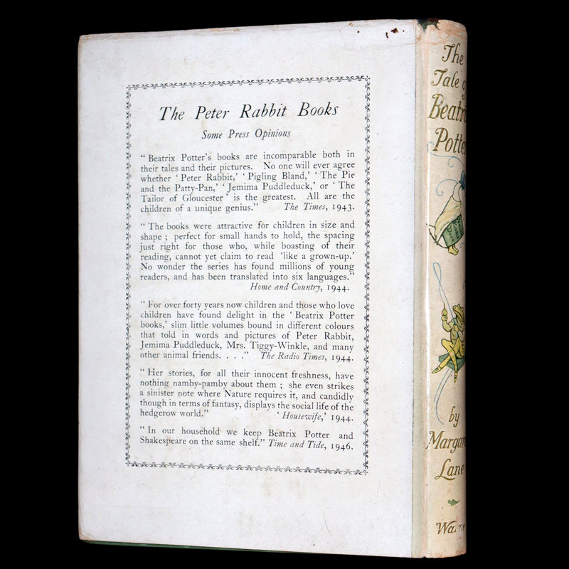 1946 Rare First Edition with Dust jacket - The Tale of Beatrix Potter, A Biography by Margaret Lane.