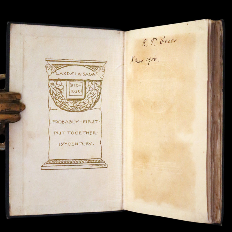 1899 Rare First English Edition - Laxdaela Saga. 13th Century Icelandic Saga translated by Muriel A.C. Press.