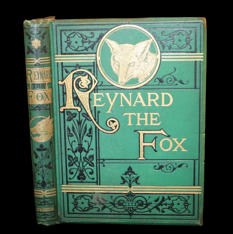 1872 Rare First Edition - Reynard The Fox, An Old Medieval Story Translated by Thomas Roscoe. Illustrated by Elwes and Jellicoe.