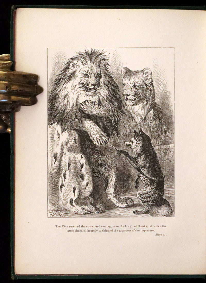 1872 Rare First Edition - Reynard The Fox, An Old Medieval Story Translated by Thomas Roscoe. Illustrated by Elwes and Jellicoe.