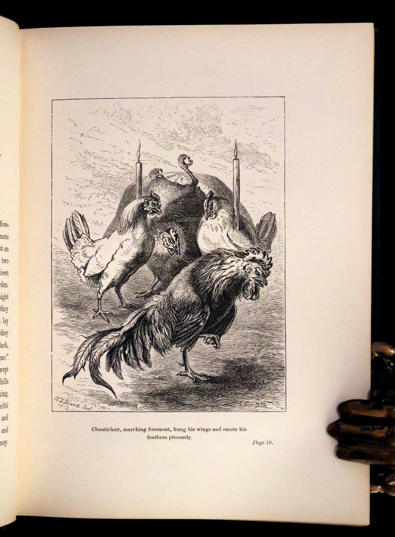 1872 Rare First Edition - Reynard The Fox, An Old Medieval Story Translated by Thomas Roscoe. Illustrated by Elwes and Jellicoe.