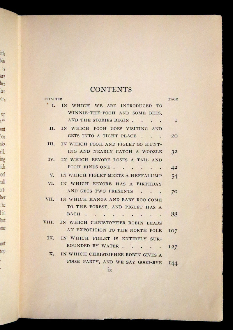 1926 Rare First Edition - Winnie-The-Pooh by A.A. Milne & Illustrated by Shepard.