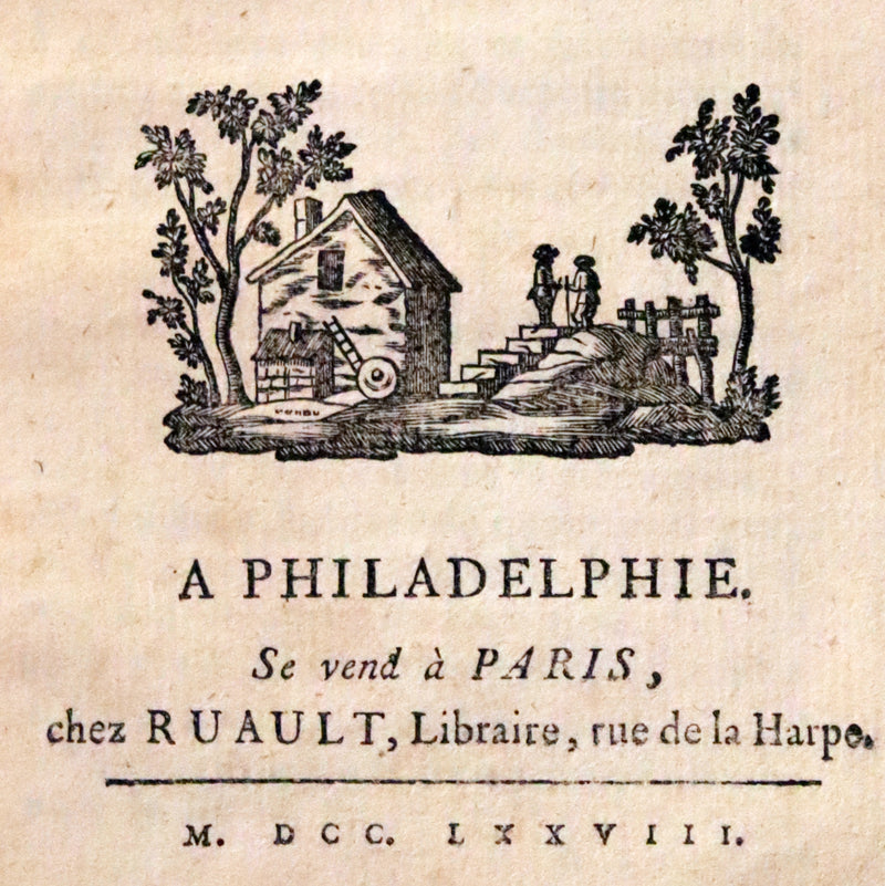 1778 Scarce French Book - Benjamin Franklin The Way to Wealth, La Science Du Bonhomme Richard + Constitution of Pennsylvania.