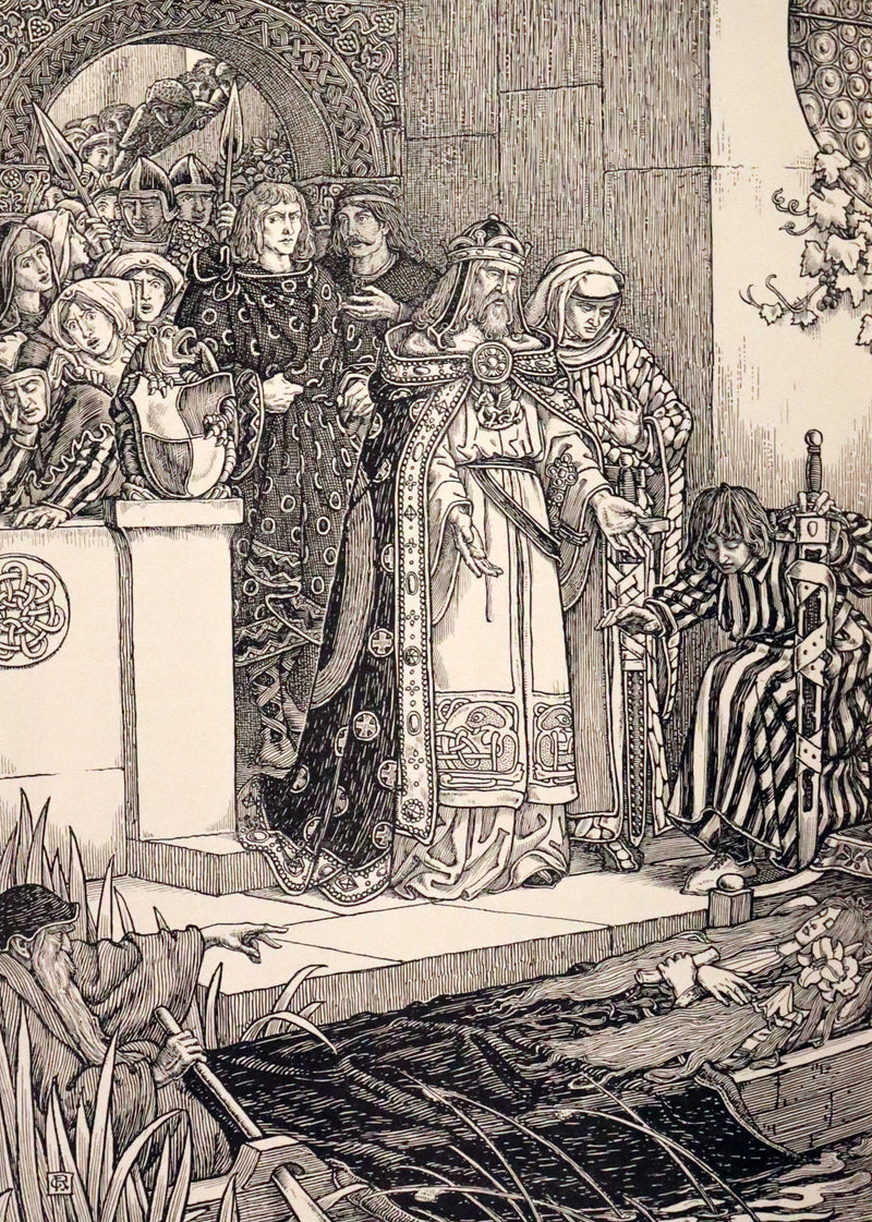 1898 Scarce First Edition Arthurian Legends Illuminated by Brothers Rhead - Idylls of the King, Enid, Vivien, Elaine, Guinevere.