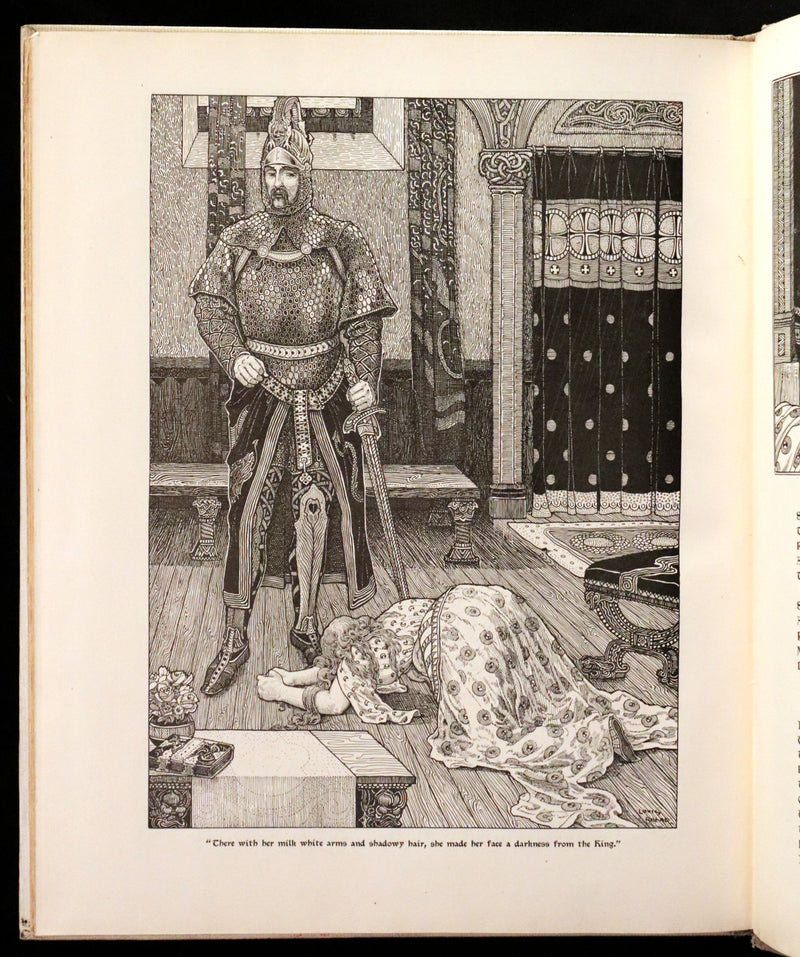 1898 Scarce First Edition Arthurian Legends Illuminated by Brothers Rhead - Idylls of the King, Enid, Vivien, Elaine, Guinevere.
