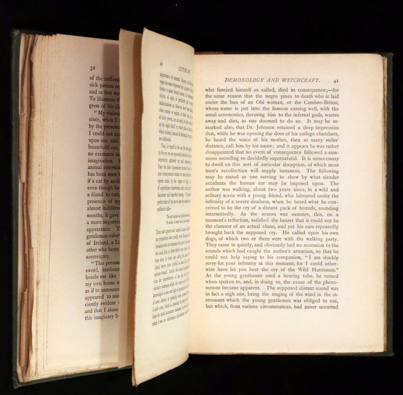 1885 Rare Book - Demonology and Witchcraft - Witches and Fairies by Sir Walter Scott.