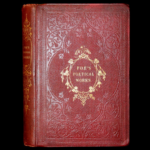 1852 Rare Book - The Poetical Works of Edgar Allan Poe with A Notice of his Life.