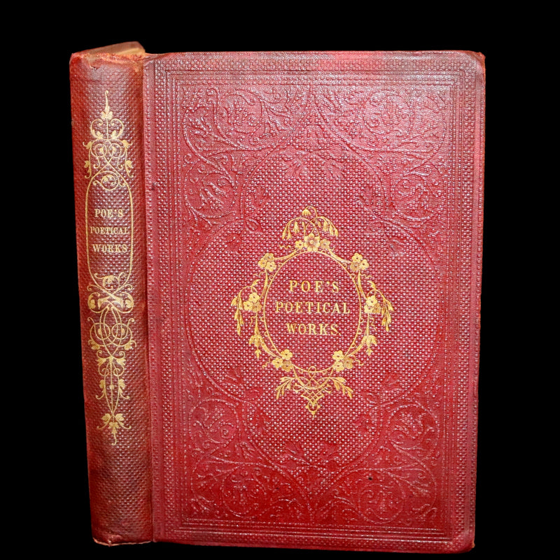 1852 Rare Book - The Poetical Works of Edgar Allan Poe with A Notice of his Life.