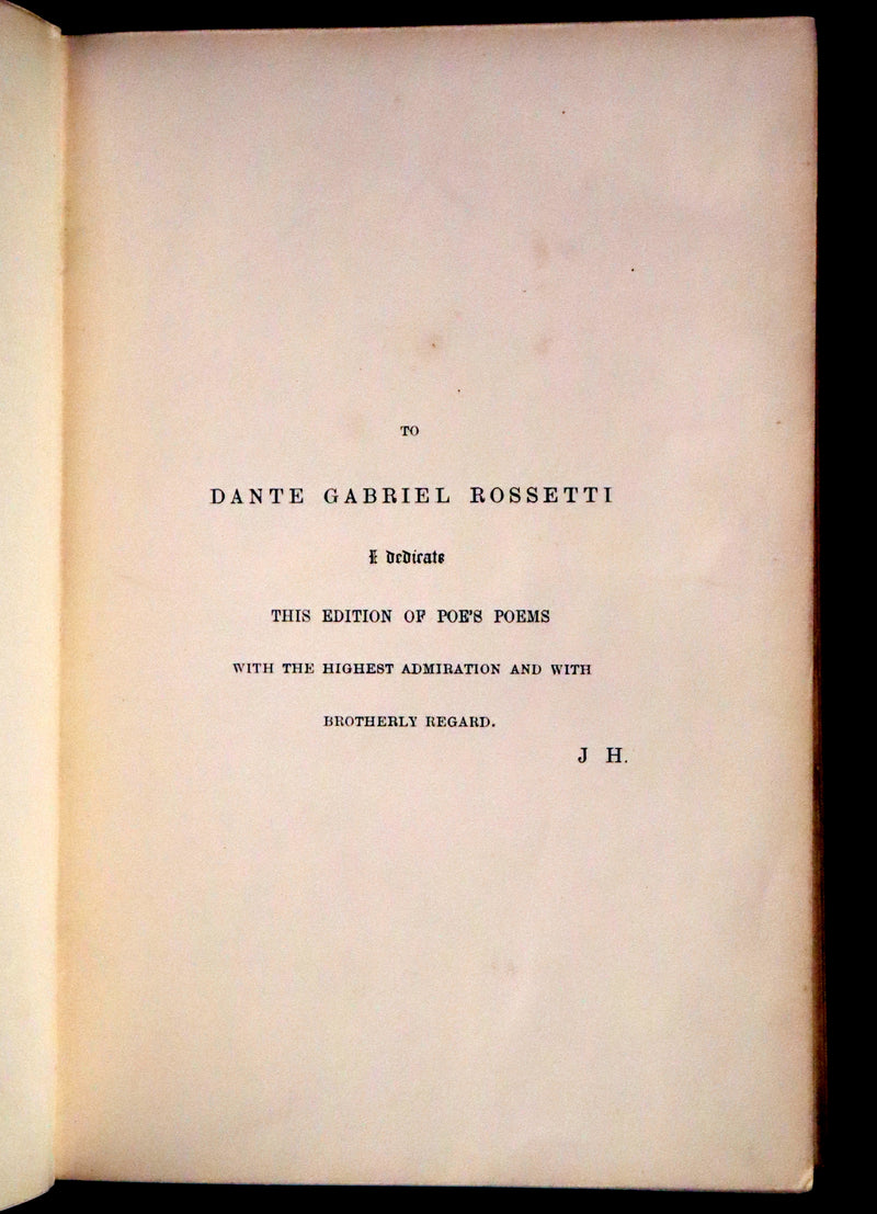 1852 Rare Book - The Poetical Works of Edgar Allan Poe with A Notice of his Life.