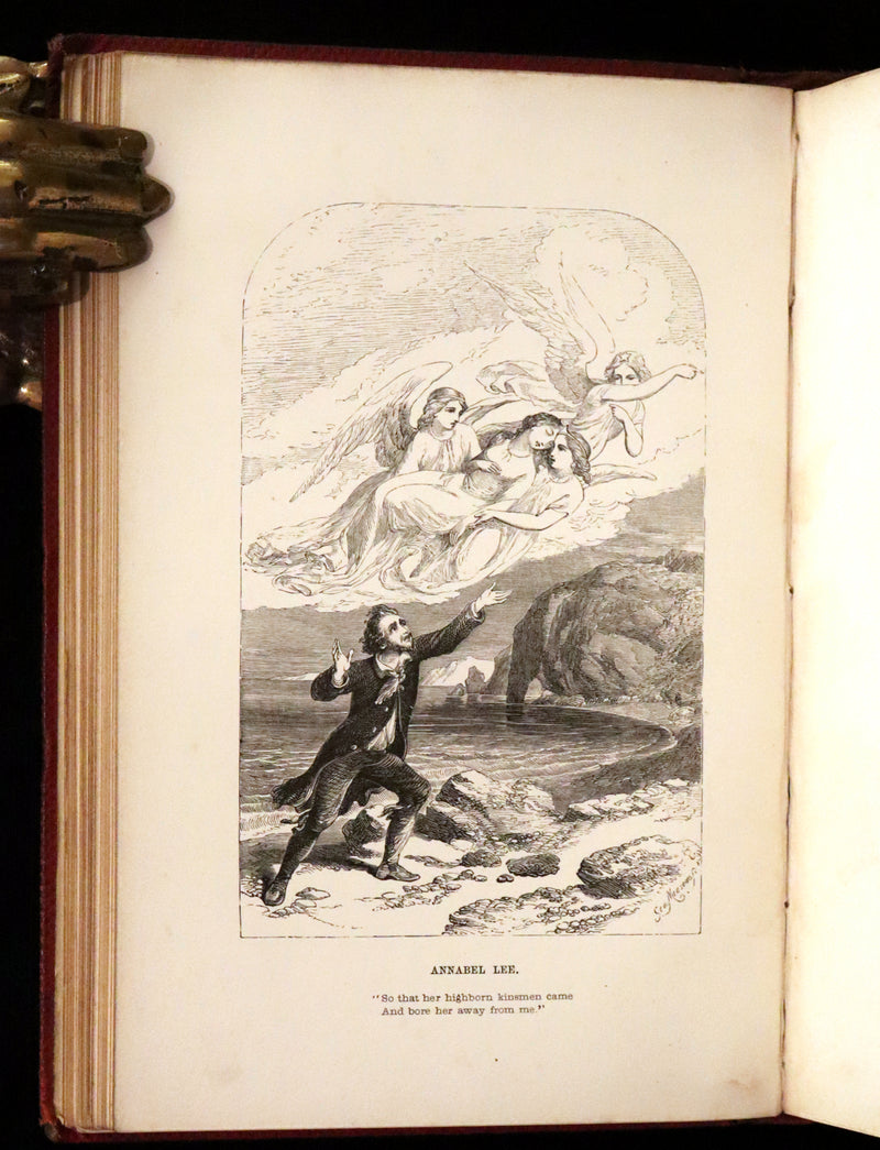 1852 Rare Book - The Poetical Works of Edgar Allan Poe with A Notice of his Life.