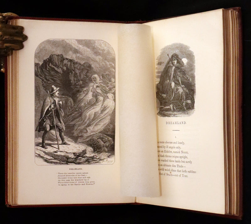 1852 Rare Book - The Poetical Works of Edgar Allan Poe with A Notice of his Life.