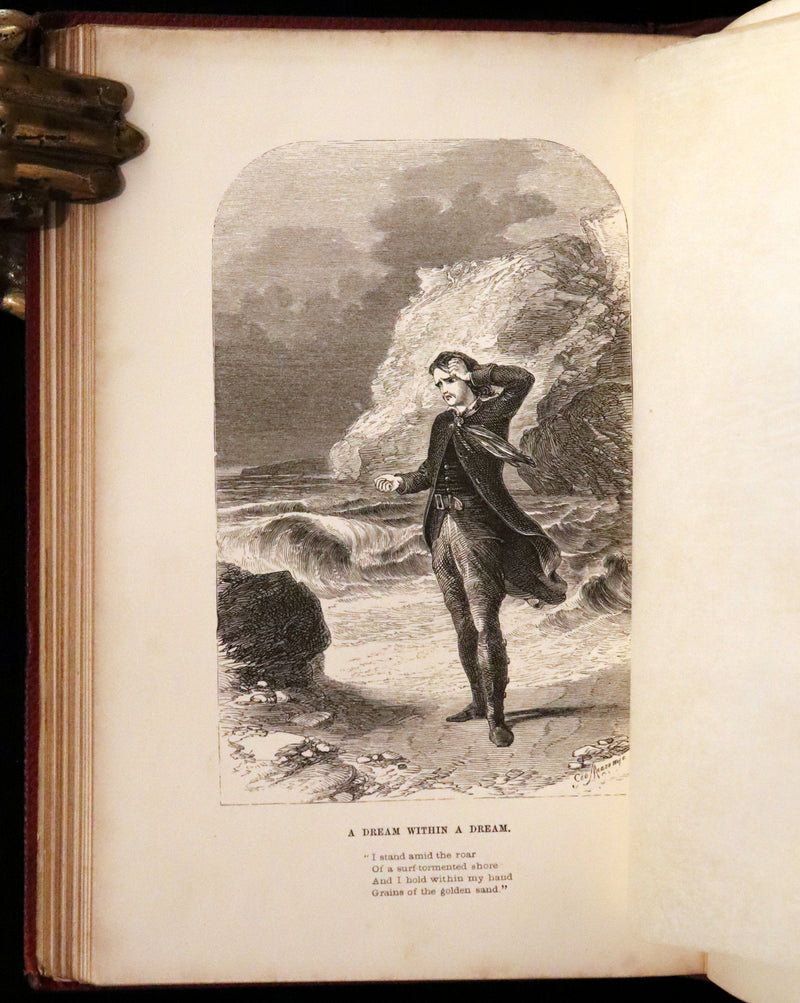 1852 Rare Book - The Poetical Works of Edgar Allan Poe with A Notice of his Life.