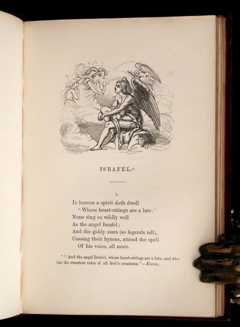 1852 Rare Book - The Poetical Works of Edgar Allan Poe with A Notice of his Life.