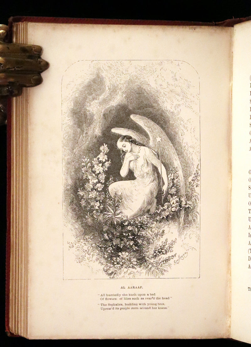 1852 Rare Book - The Poetical Works of Edgar Allan Poe with A Notice of his Life.