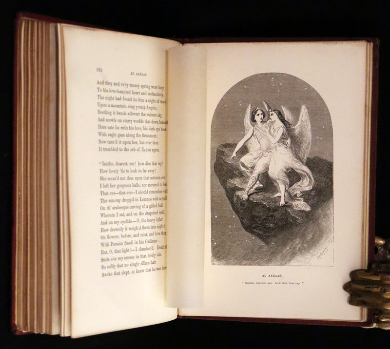 1852 Rare Book - The Poetical Works of Edgar Allan Poe with A Notice of his Life.
