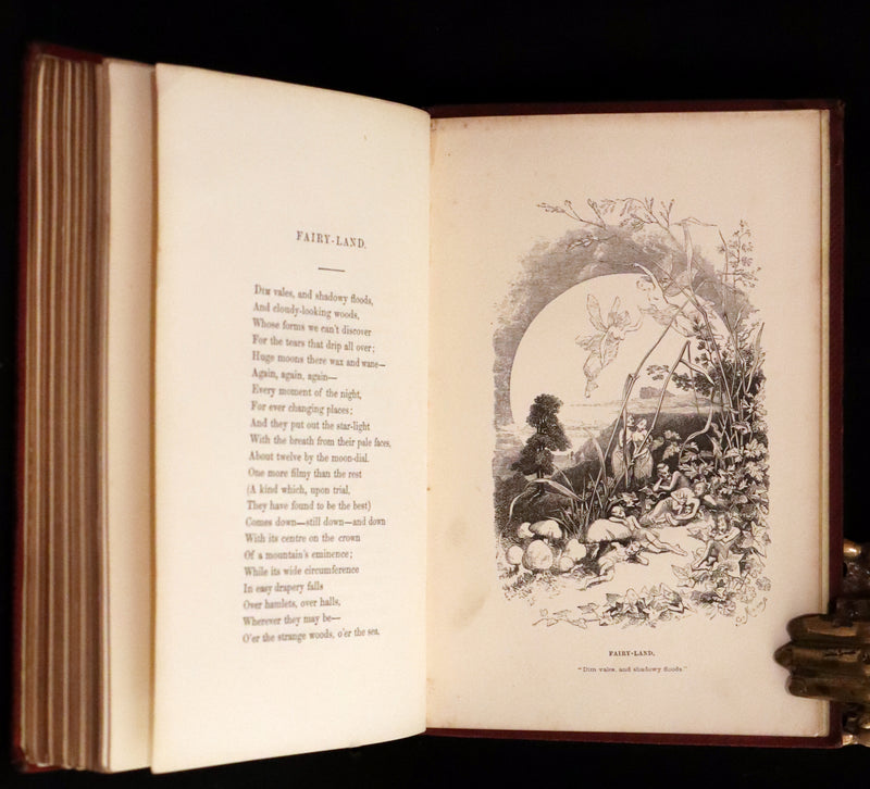 1852 Rare Book - The Poetical Works of Edgar Allan Poe with A Notice of his Life.