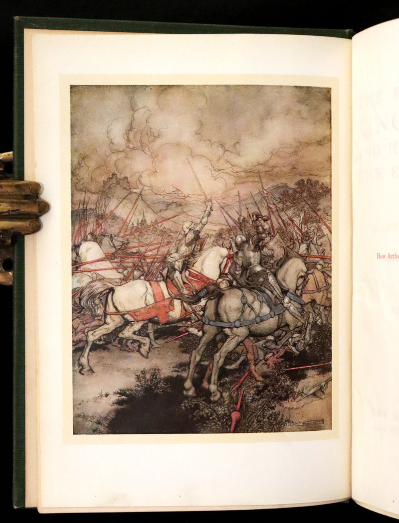 1917 Rare First Edition - Romance of King Arthur and His Knights of the Round Table illustrated by Rackham.