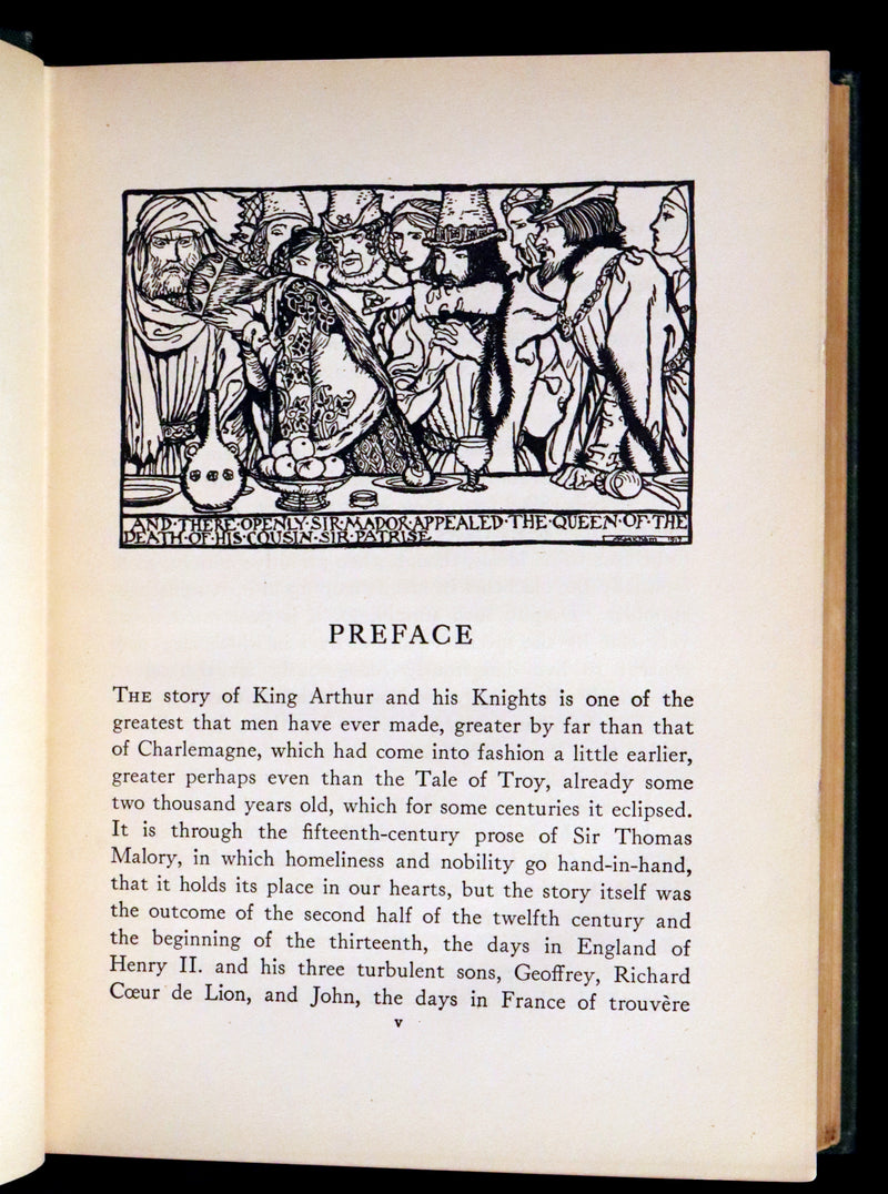 1917 Rare First Edition - Romance of King Arthur and His Knights of the Round Table illustrated by Rackham.