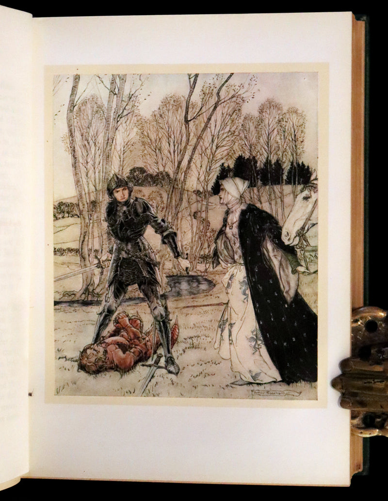 1917 Rare First Edition - Romance of King Arthur and His Knights of the Round Table illustrated by Rackham.