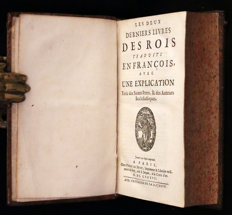 1687 Rare Latin French Bible - The Last Two Books of King - Deux Dernier Livres Des Rois.