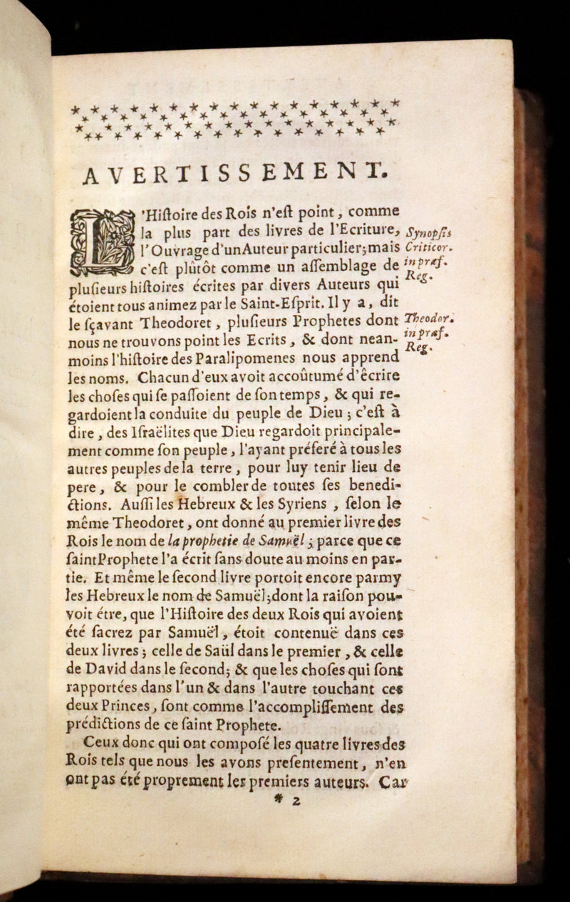 1687 Rare Latin French Bible - The Last Two Books of King - Deux Dernier Livres Des Rois.